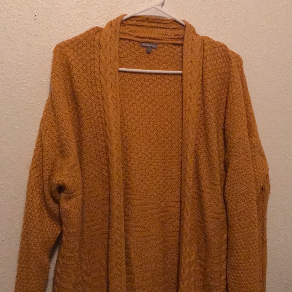 Long Yellow Cardigan